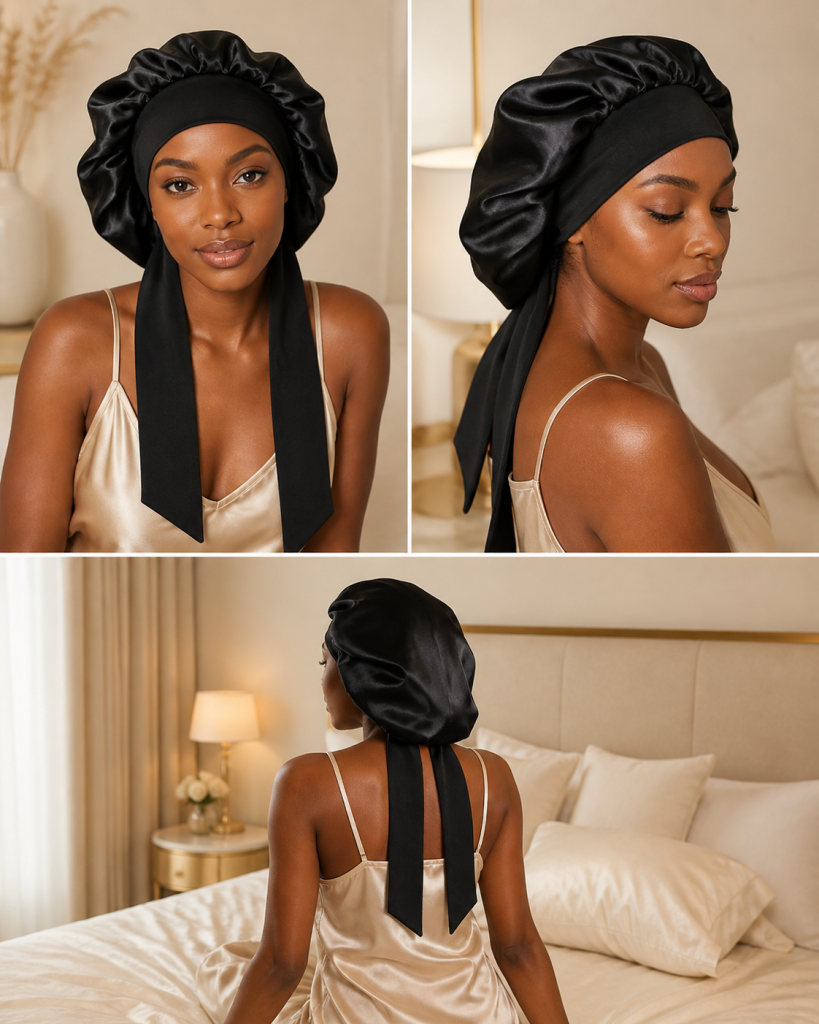 Black Hair Bonnet - Ansicht 2