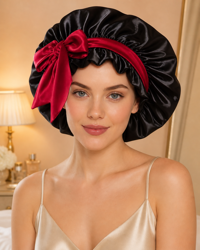 Drawstring Satin Bonnet - Ansicht 2