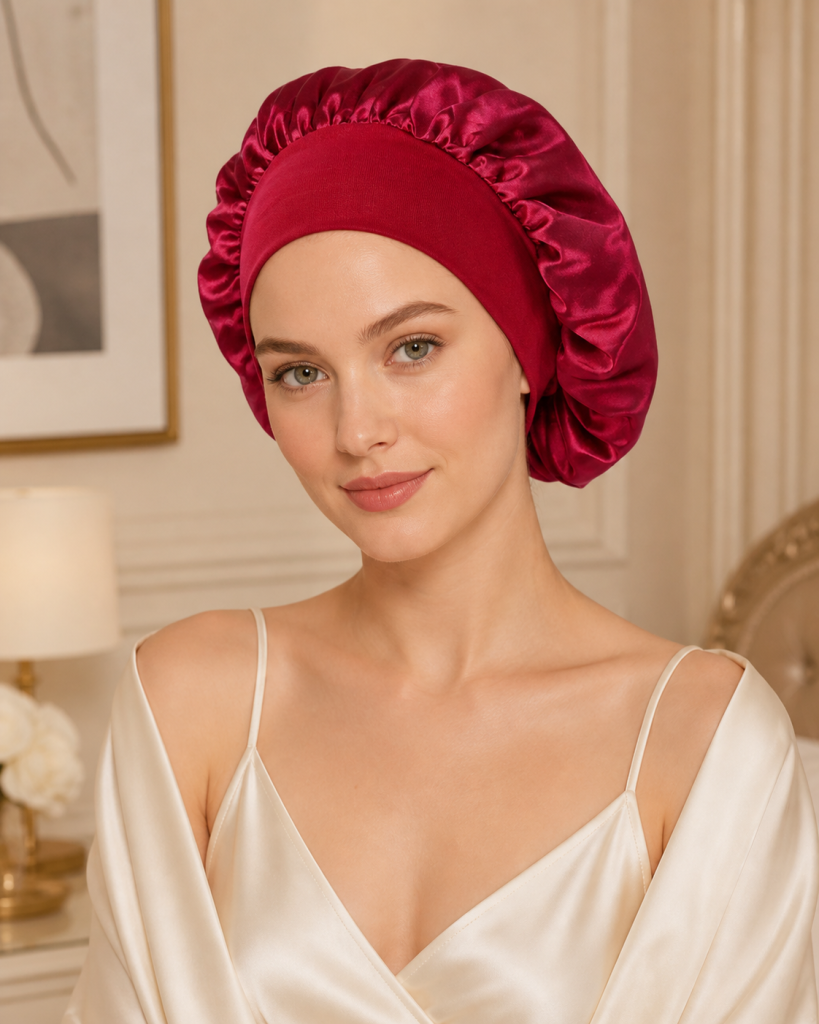 Silk und Satin Haube