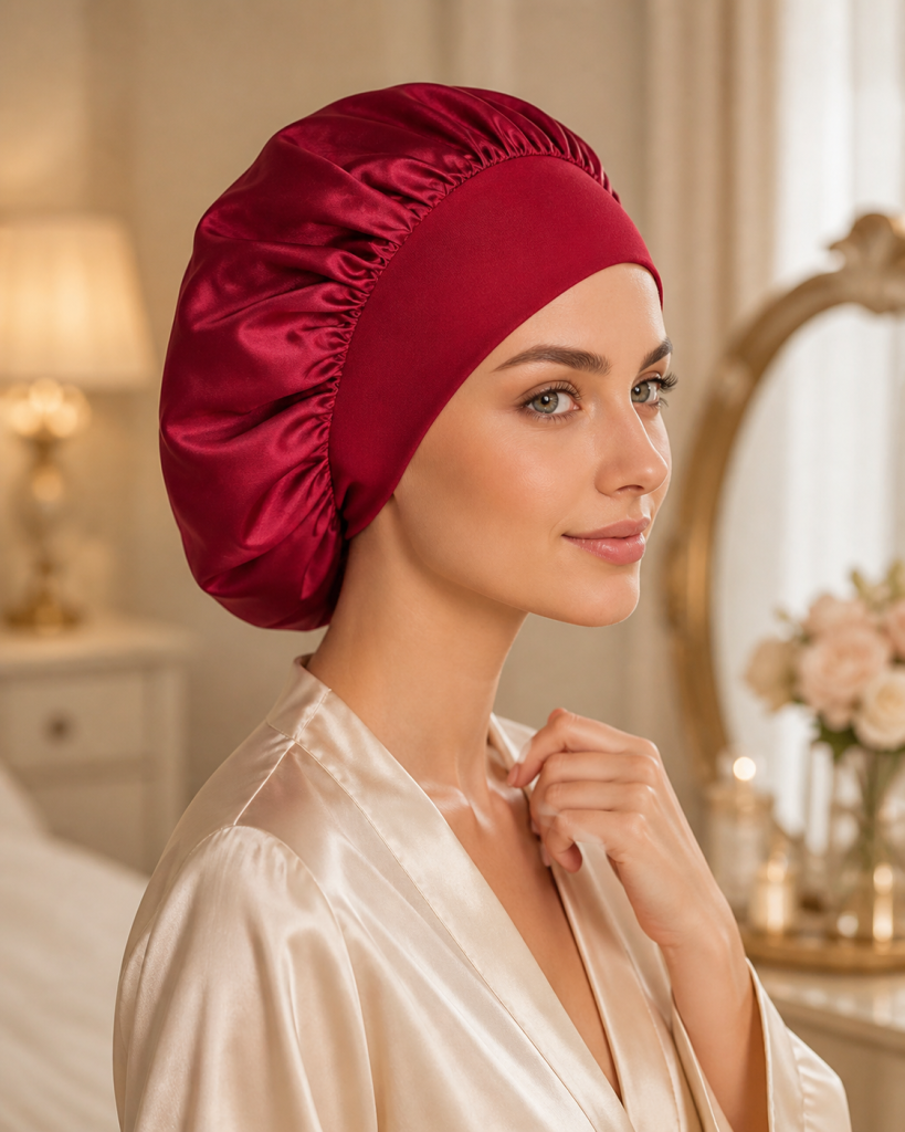 Silk und Satin Haube - Ansicht 2