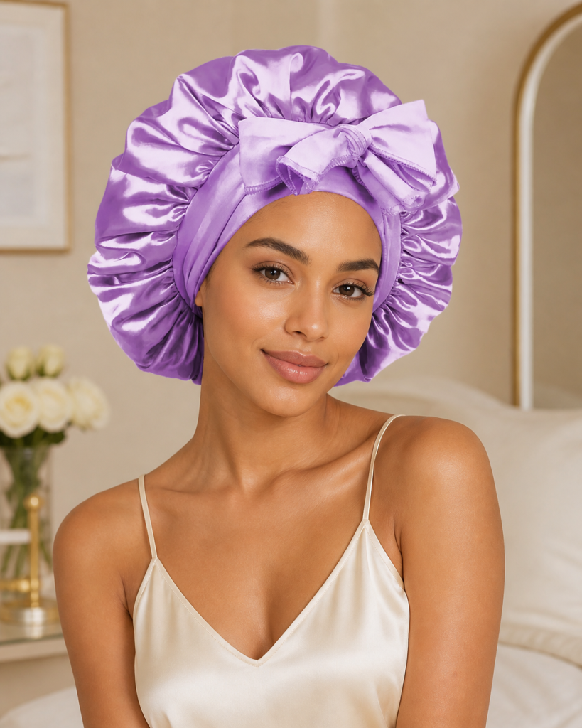 Pink Hair Bonnet