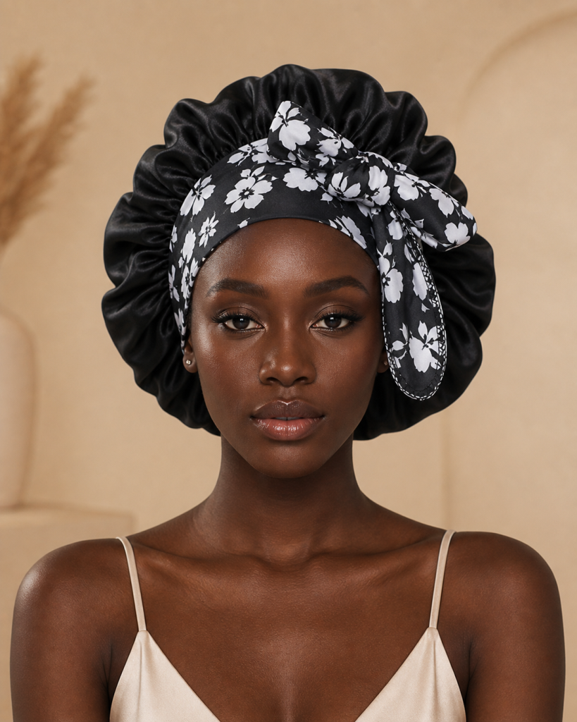 Satin Bonnet With Wide Band - Ansicht 2