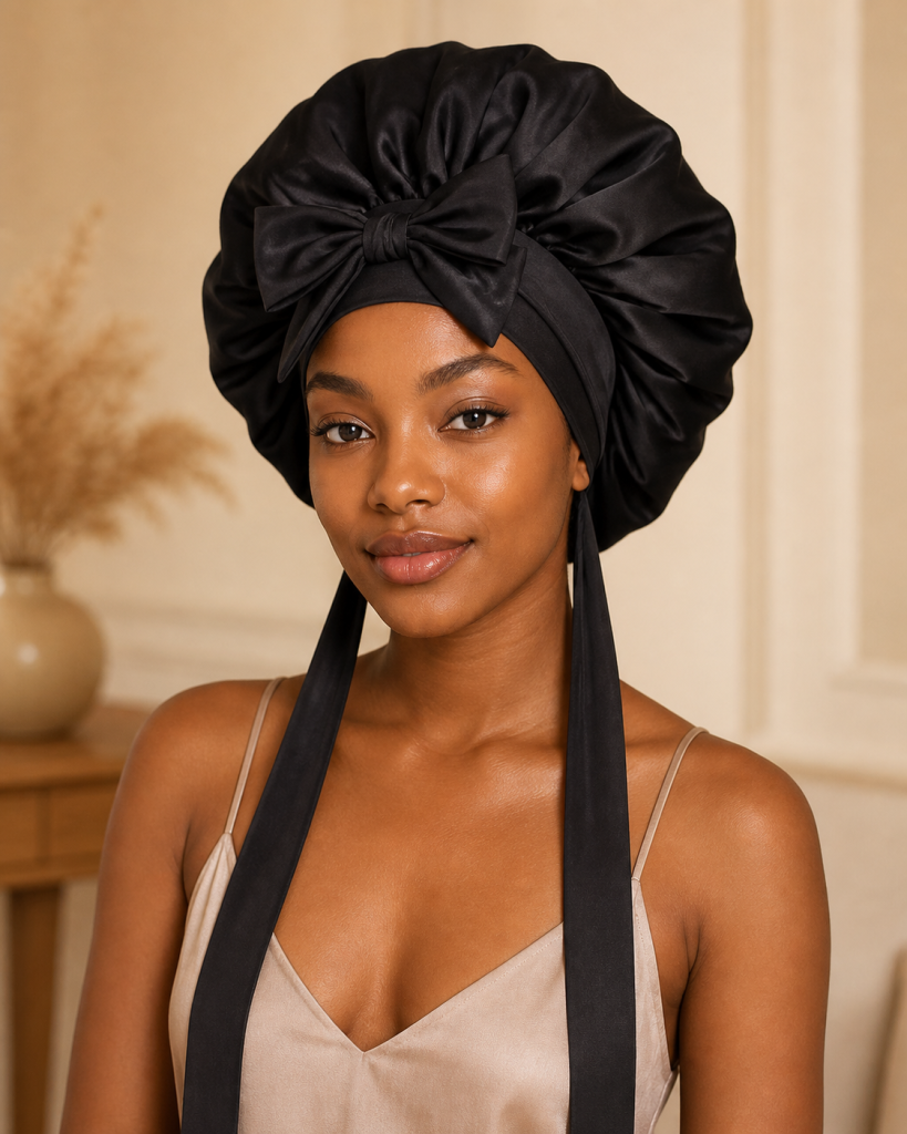 Schlafhaube Haare Schonen