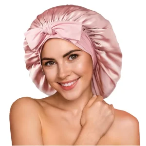 bonnet en soie pour cheveux bouclés