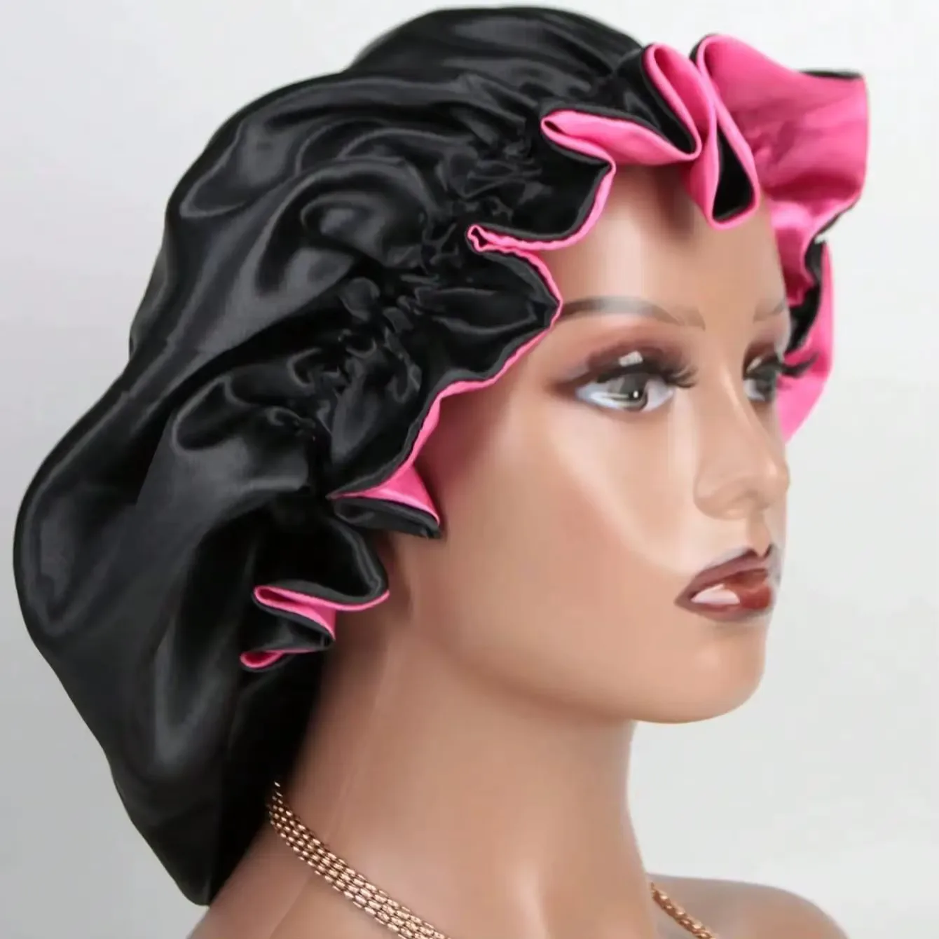 Reversible Satin Hair Bonnet 2