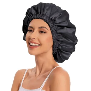 bonnet en satin pour tresses