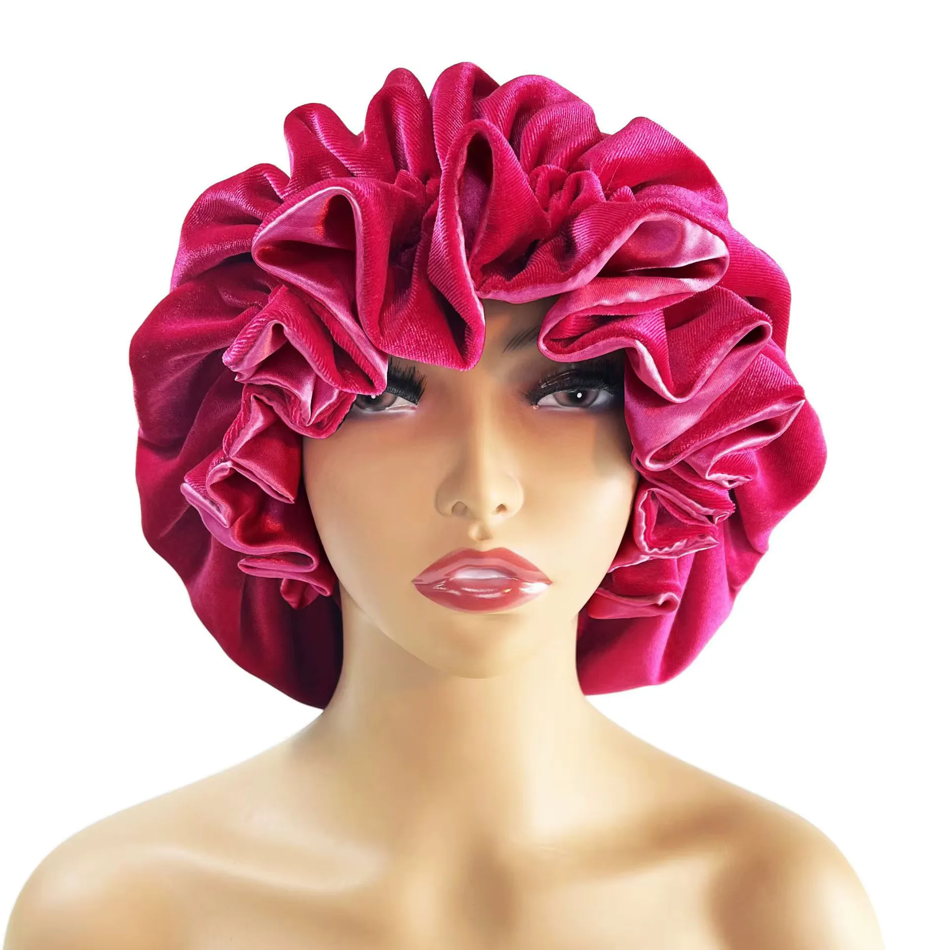 Velvet Hair Bonnet 4