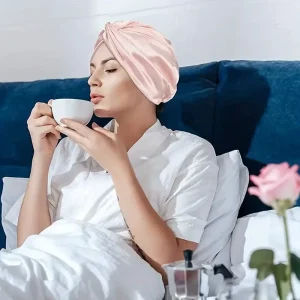 bonnet en soie pour cheveux fins