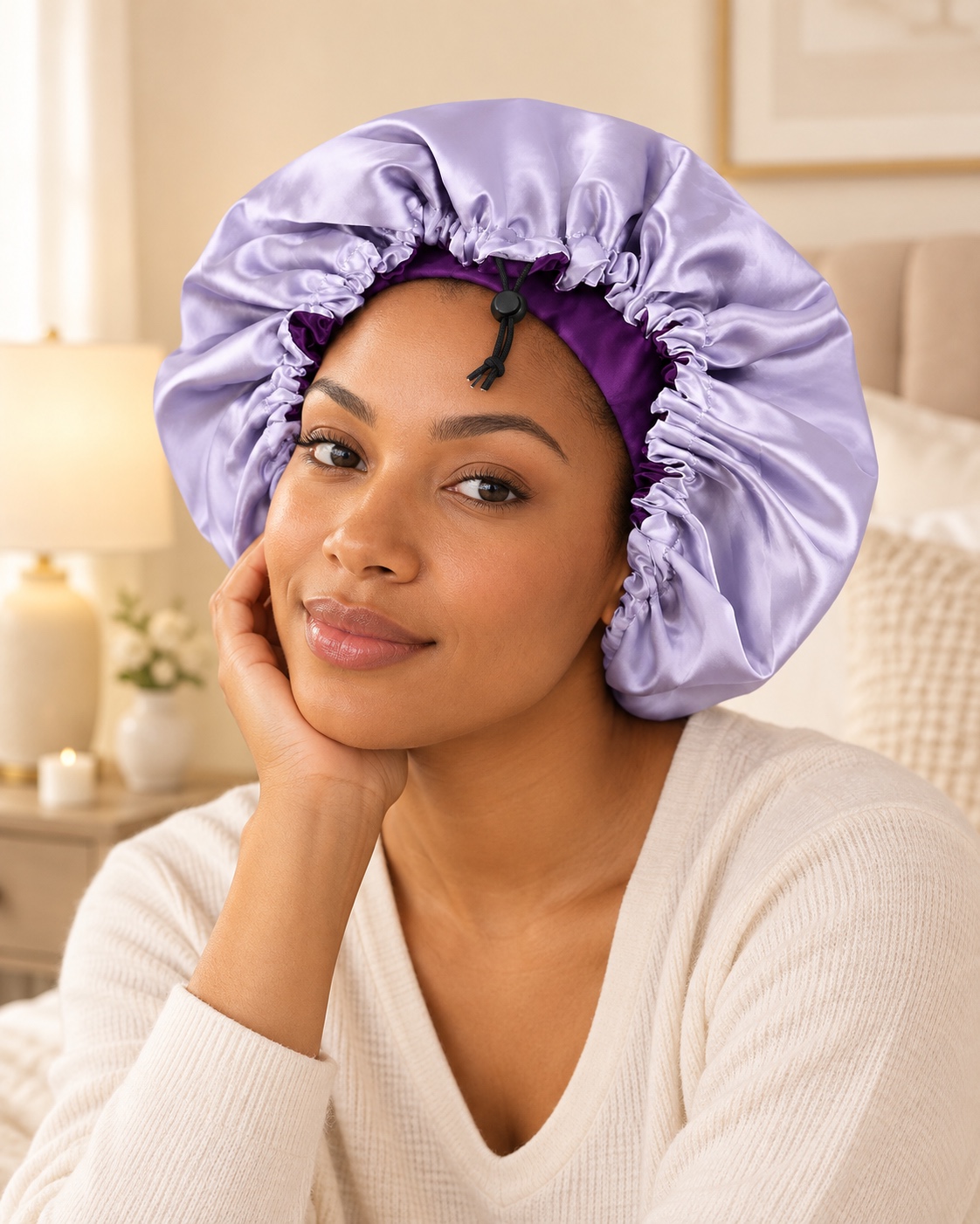 Bounce Curl Reversible Satin Hair Bonnet