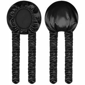 bonnet en soie cheveux mouillés
