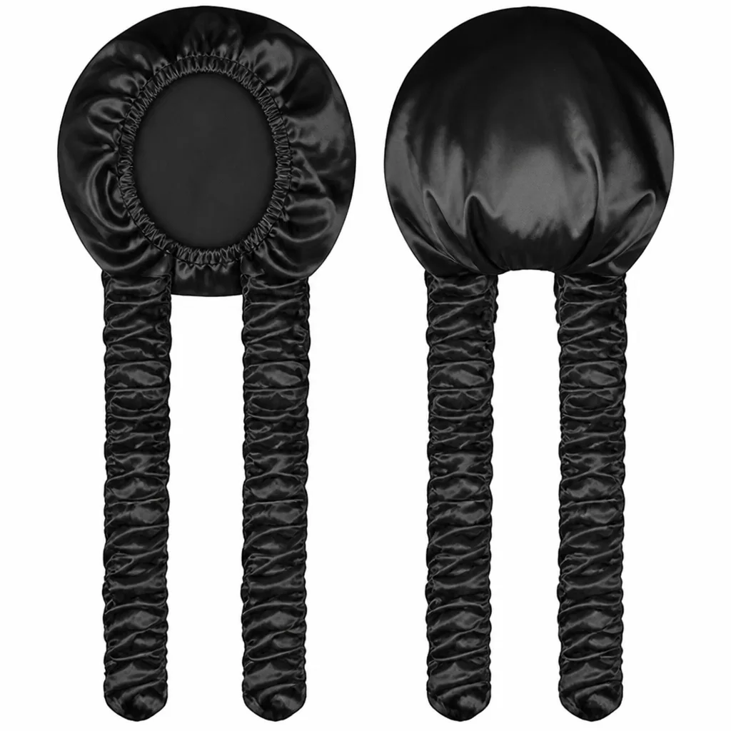 bonnet en soie cheveux mouillés