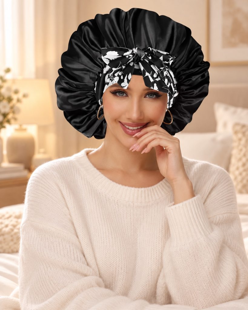 Double Lined Silk Bonnet