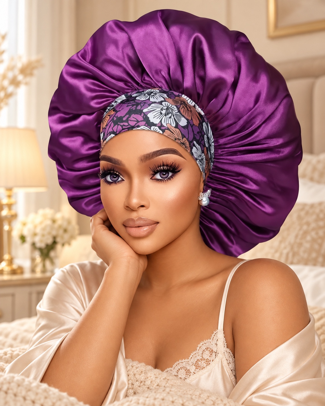 Extra Large Silk Bonnet