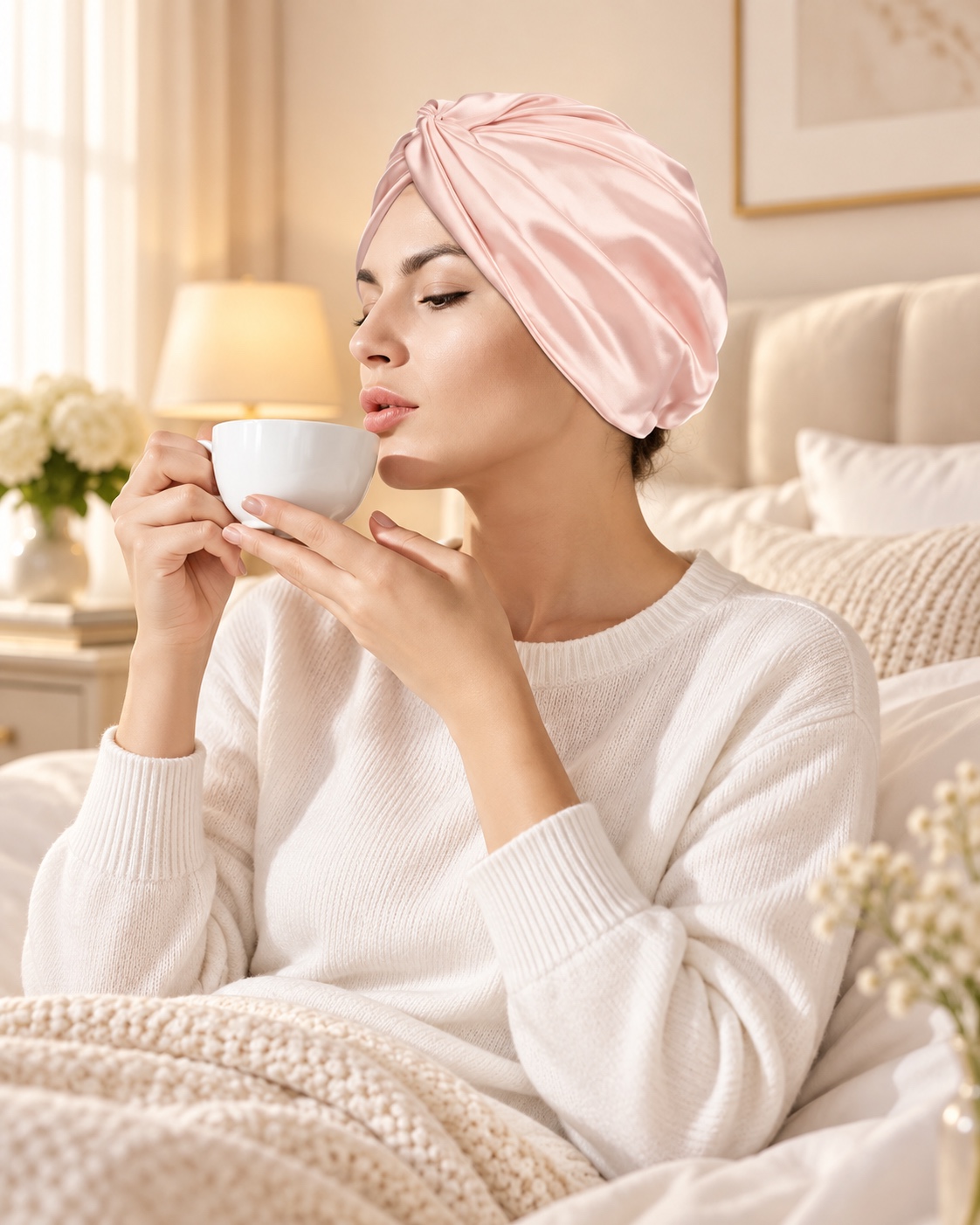 Silk Bonnet Fine Hair