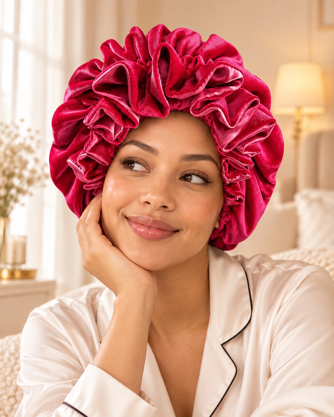 Velvet Hair Bonnet