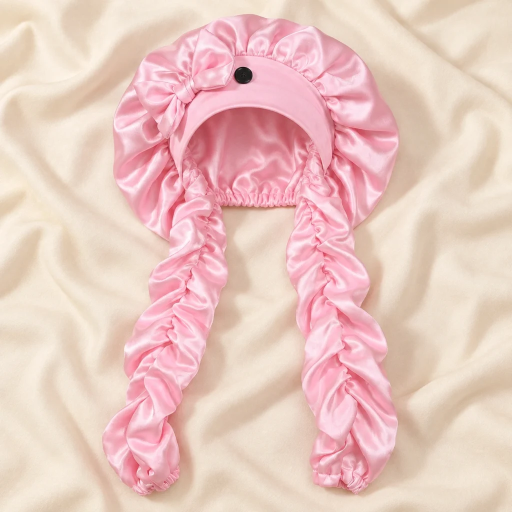 Long Satin Bonnet For Curly Hair