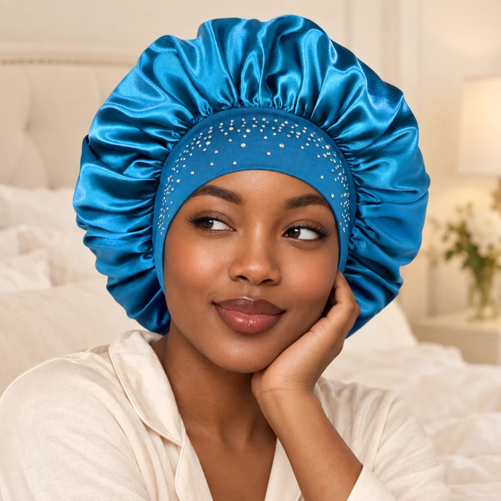 Bedazzled Hair Bonnet