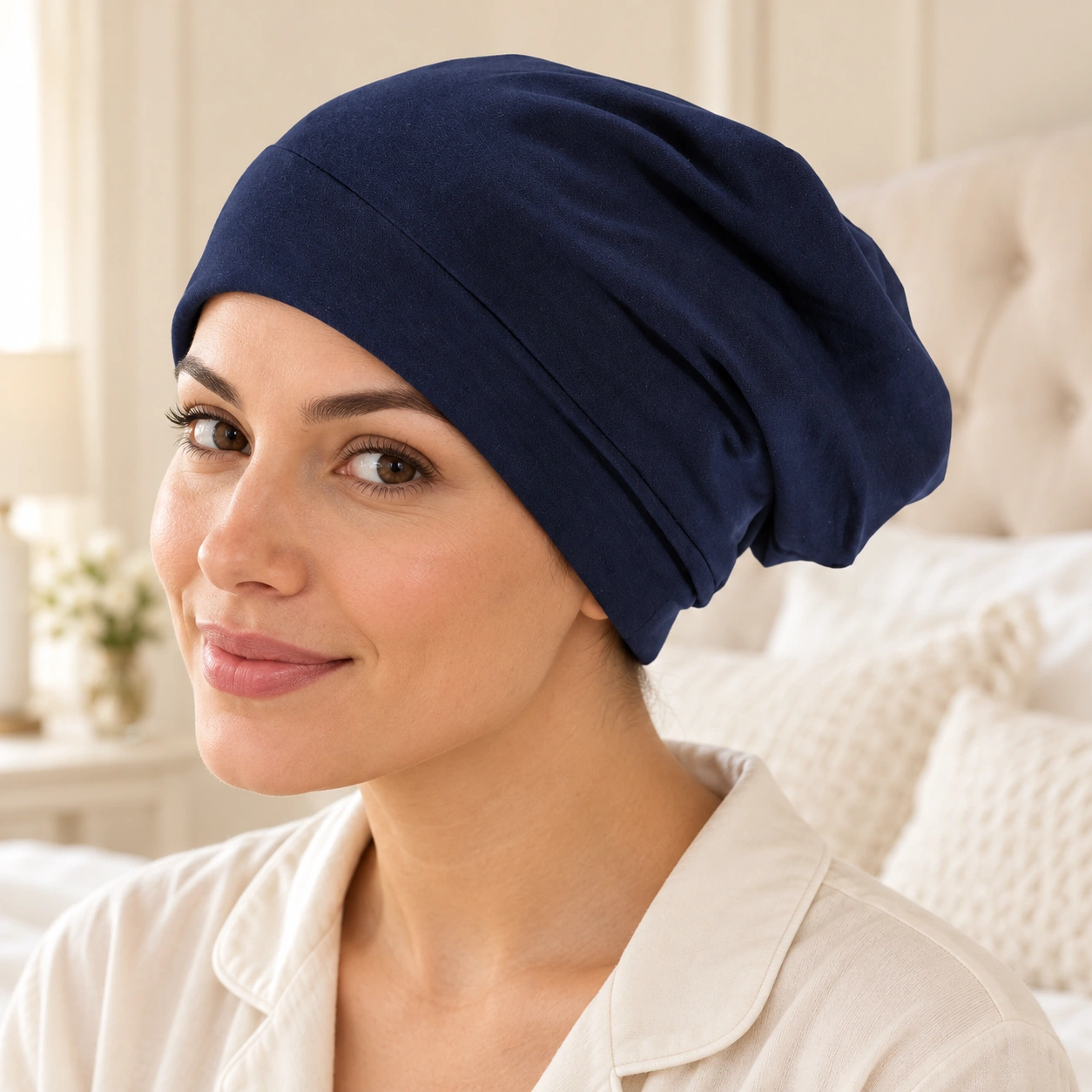 T Shirt Bonnet For Curly Hair