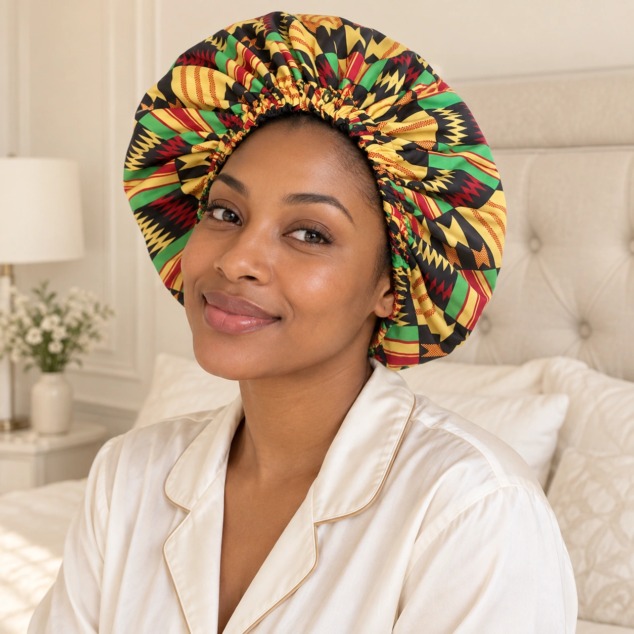 Ankara Hair Bonnet