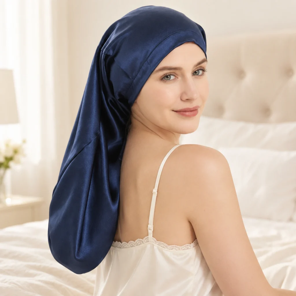 Long Silk Bonnet
