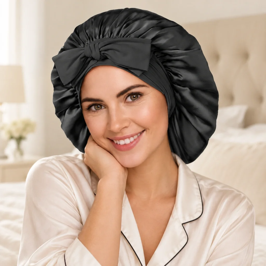 Silk Bonnet For Short Curly Hair